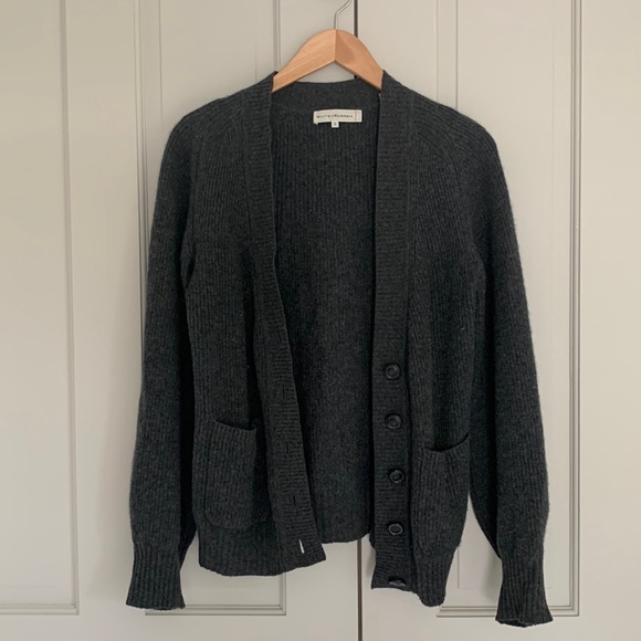 Boyfriend Cashmere Cardigan - Picture 2 of 9